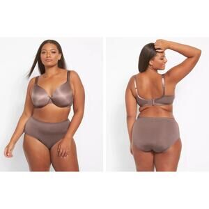 Cacique Lane Bryant Deep Taupe Smooth Lightly Lined Full Coverage Bra Size 44F